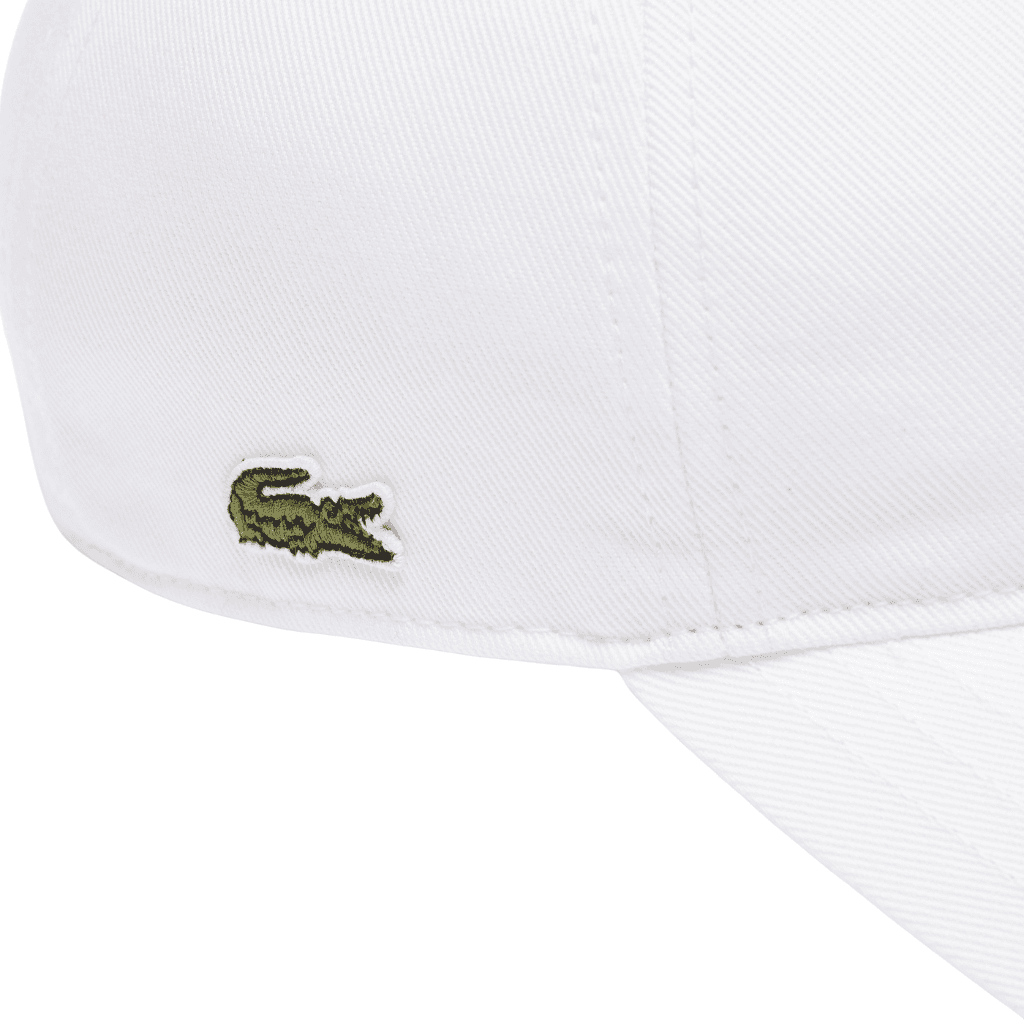 Lacoste Monochrome Cotton Hat White