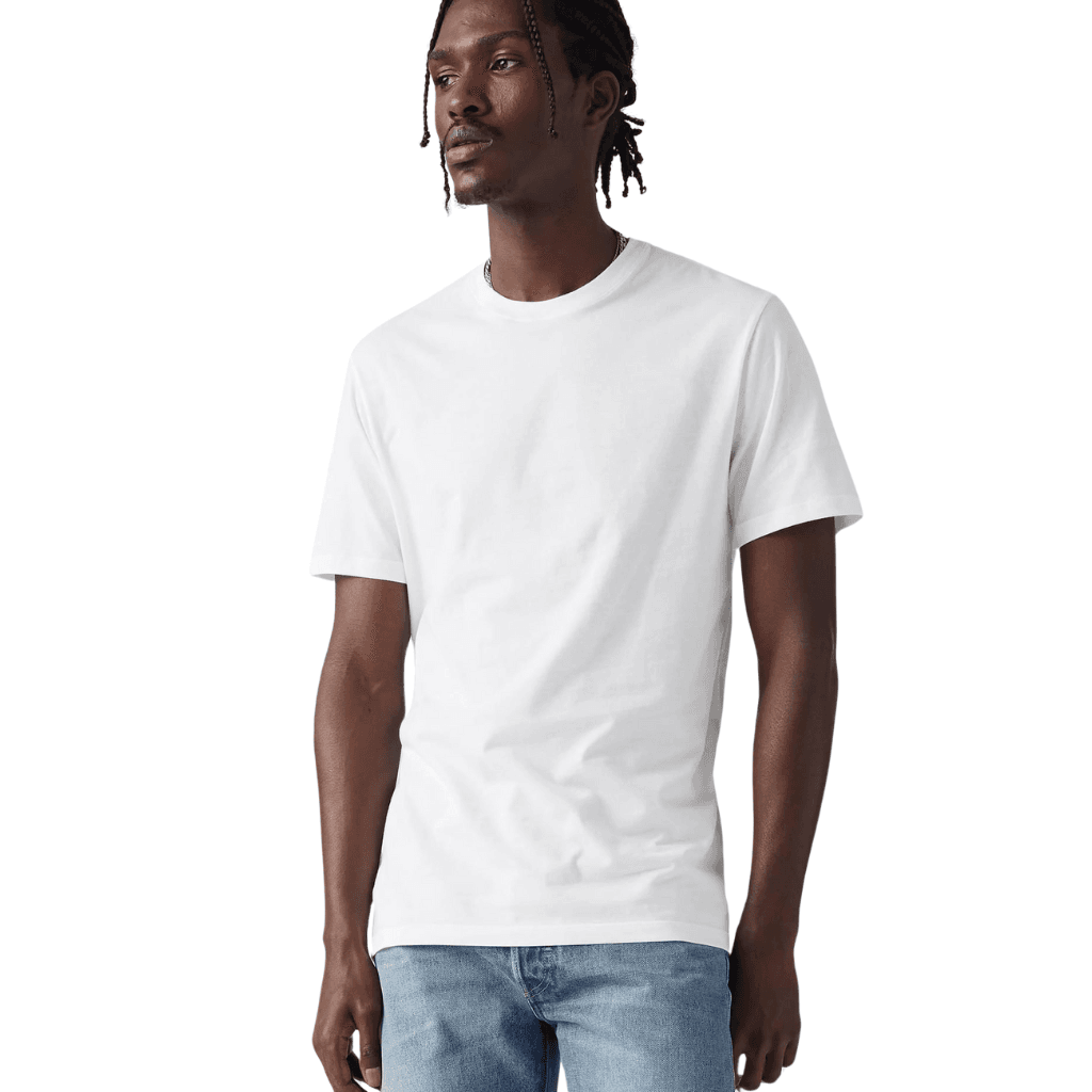 Levi's Slim 2PK Crewneck T-Shirts White