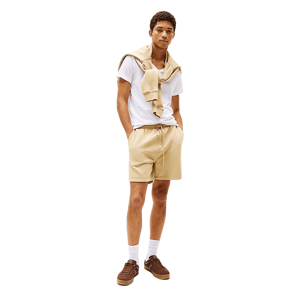 Tommy Jeans Original Jersey V Neck T-Shirt Classic White