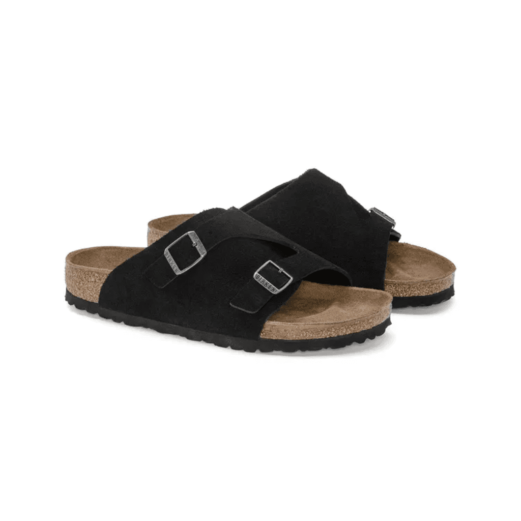 Birkenstock Zurich Suede Leather Black Narrow