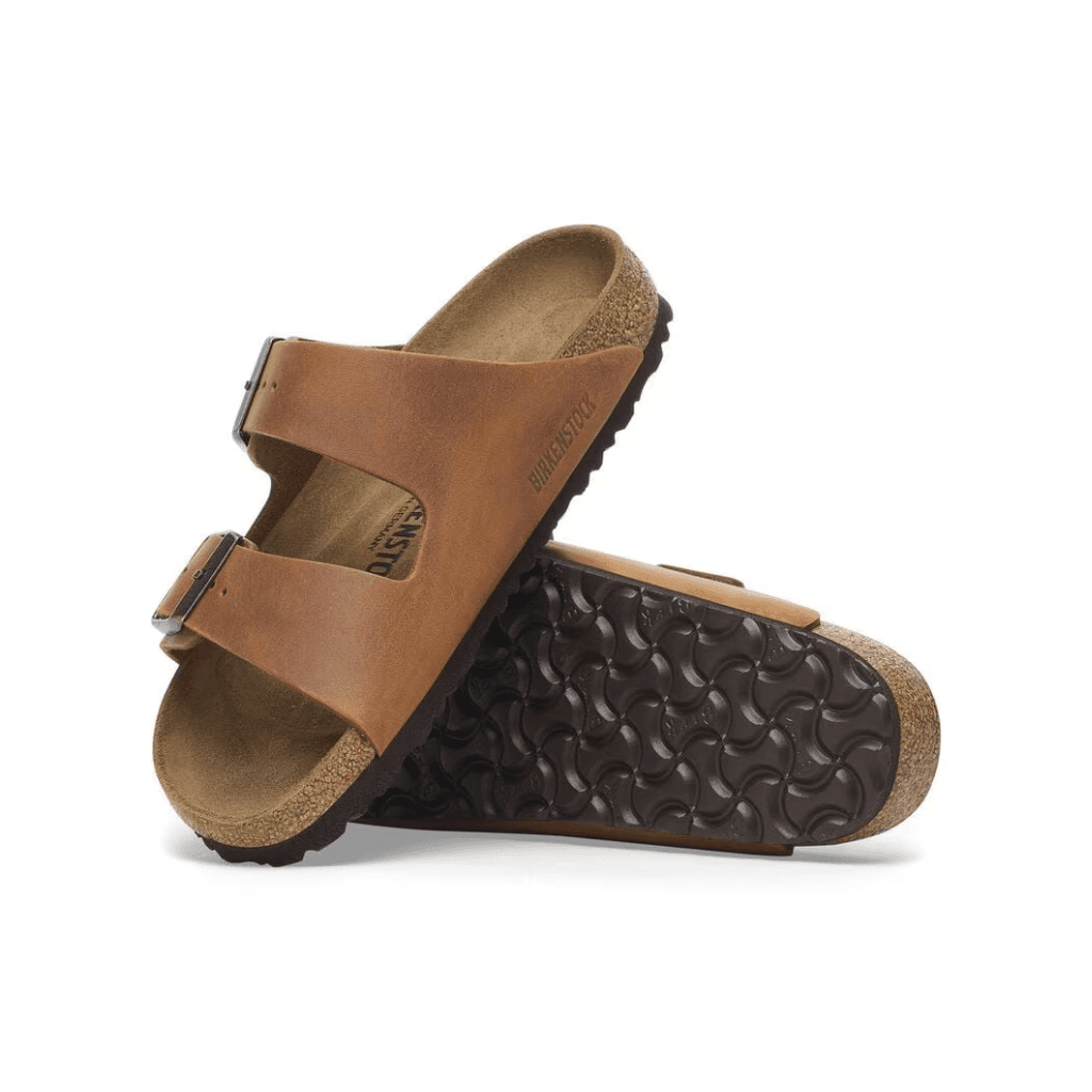 Birkenstock Arizona Natural Leather Oiled Cognac Narrow