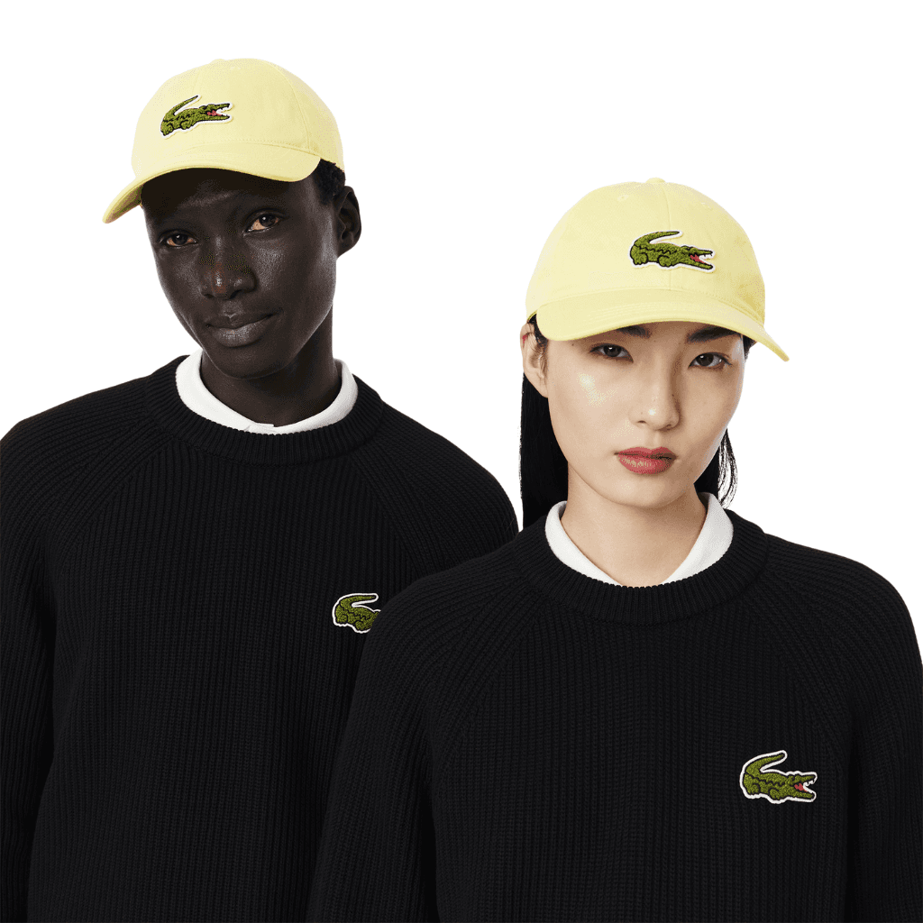 Lacoste Adjustable Cotton Hat Yellow