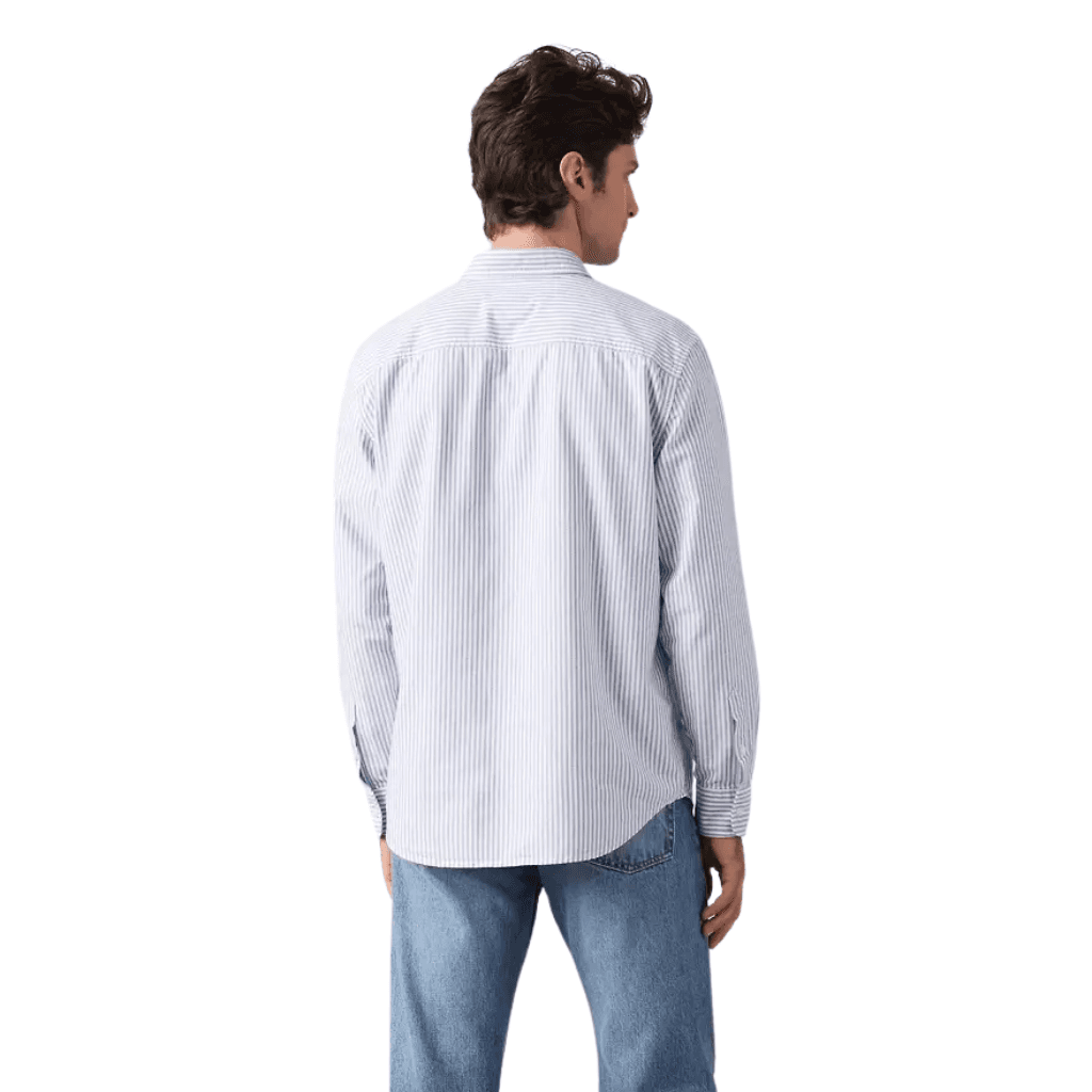 Levi's Authentic Button Down Shirt Waylon Stripe True Blue