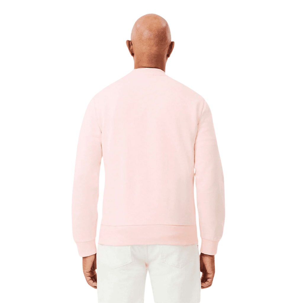 Lacoste Classic Fit Cotton Fleece Sweatshirt Flamingo