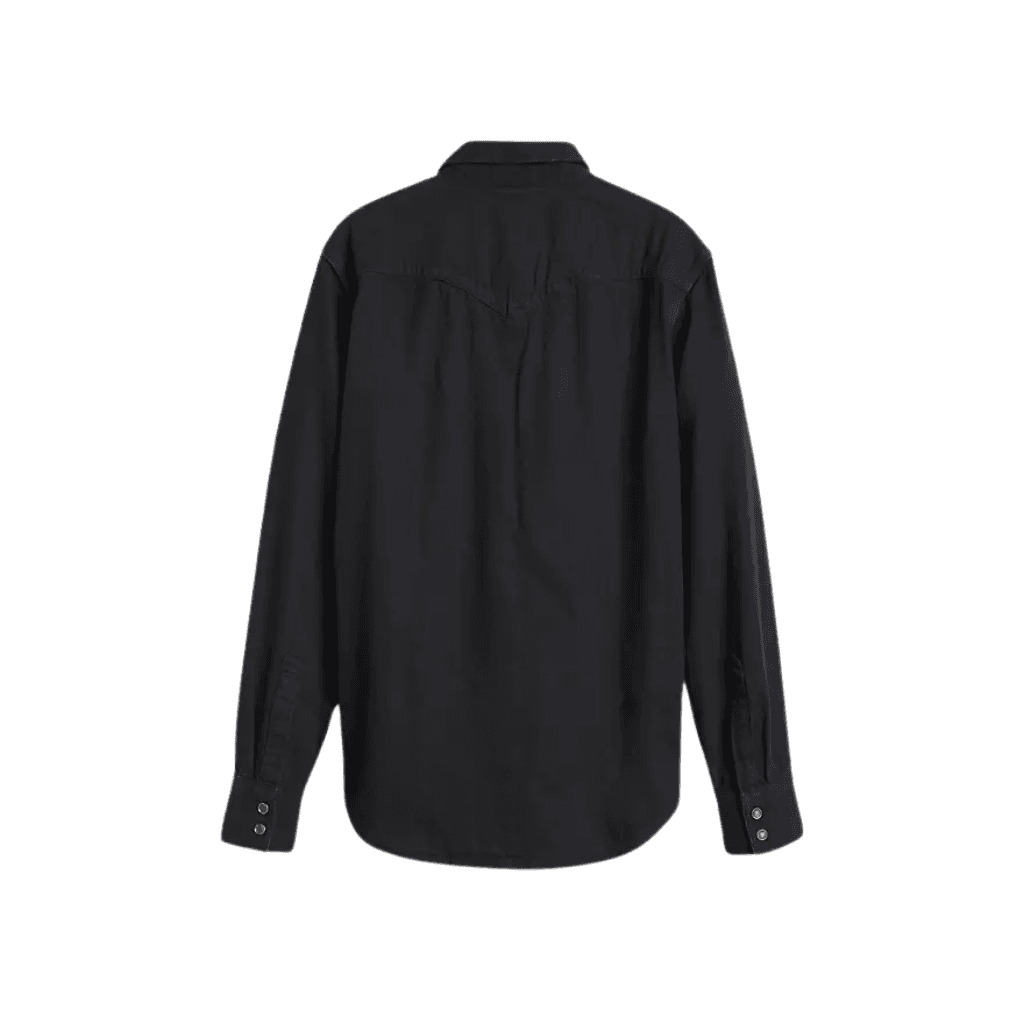 Levi's Barstow Standard Western Shirt Marble Black Denim Rinse Black