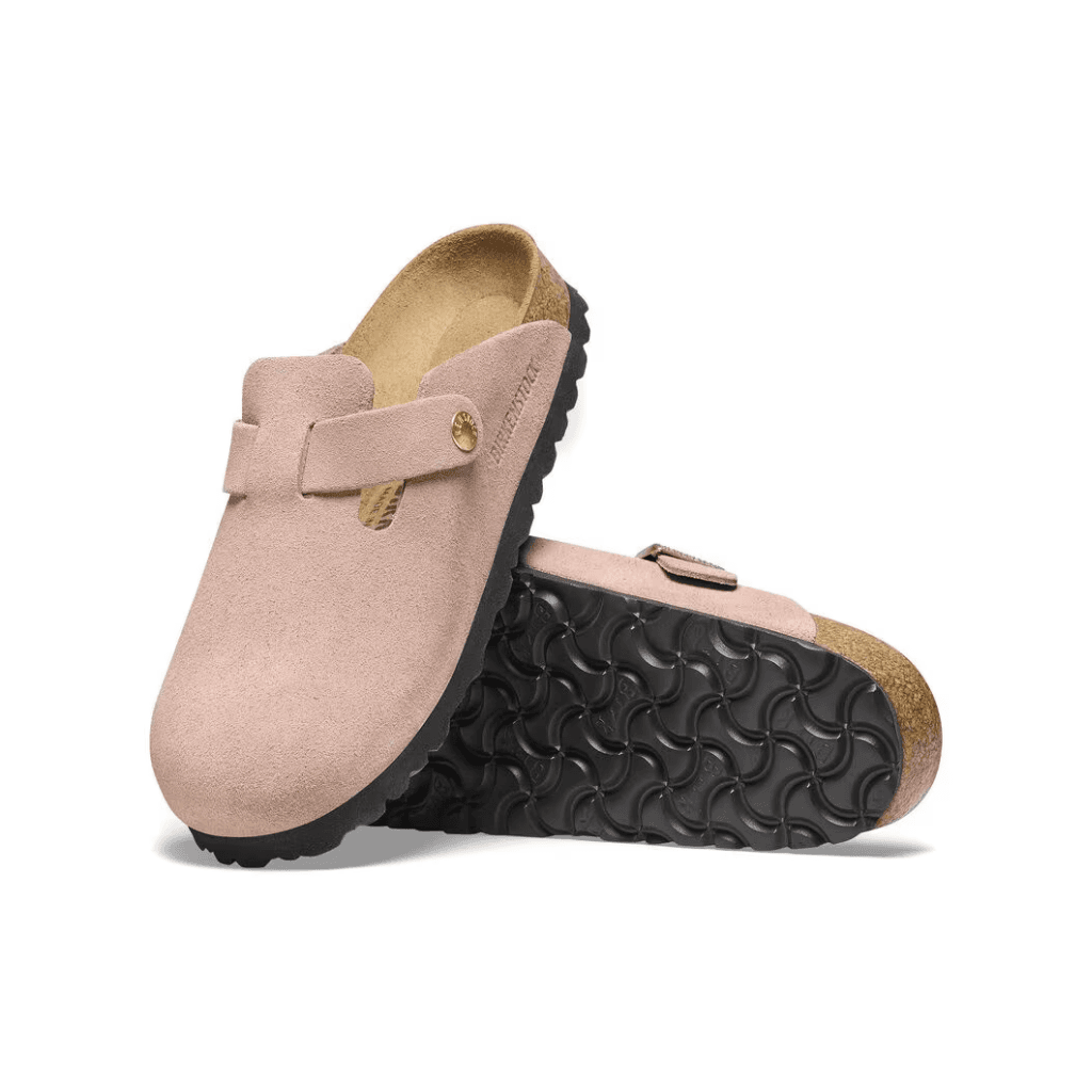 Birkenstock Boston Suede Leather Light Rose Regular