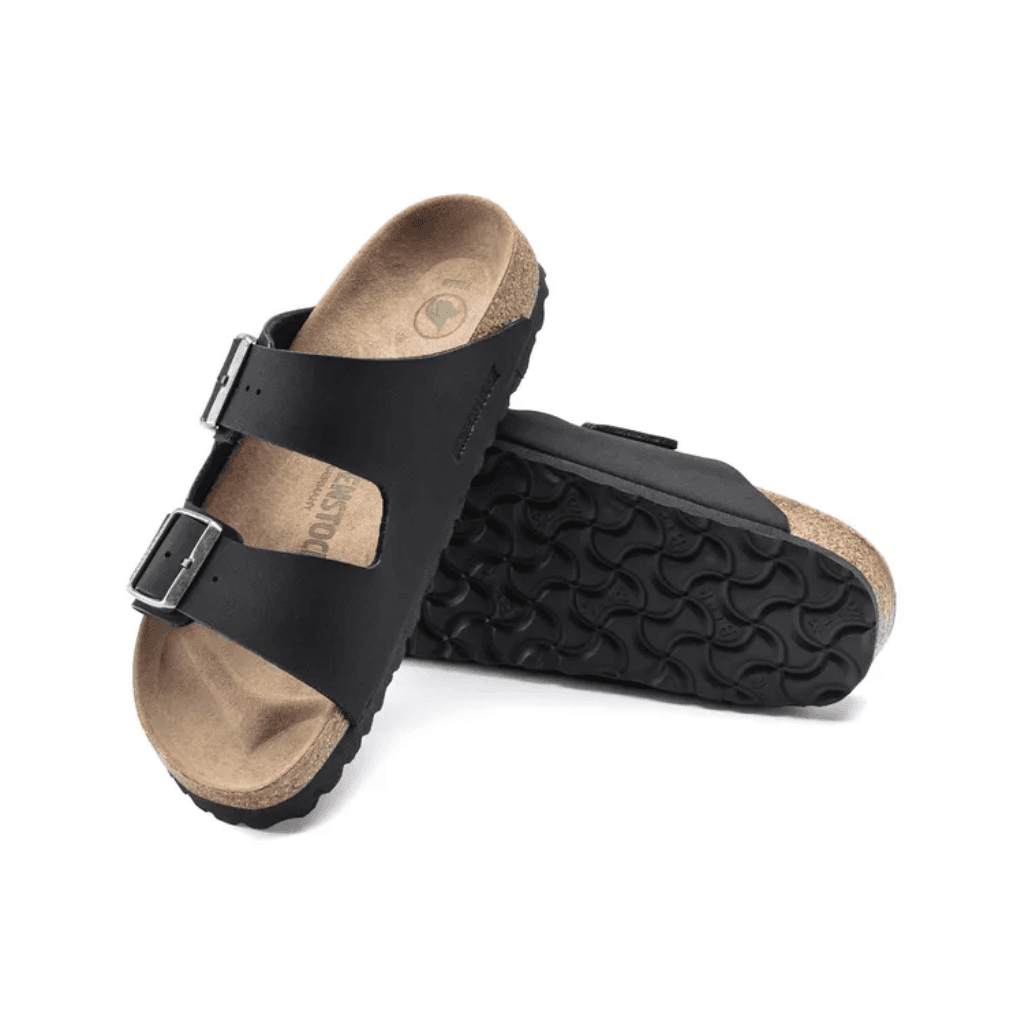Birkenstock Arizona Vegan Birko- Flor Birkibuc Black Narrow