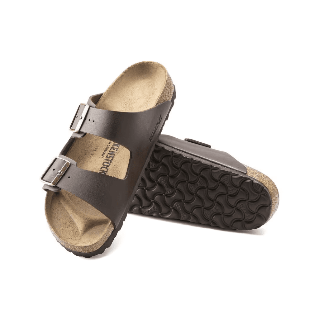 Birkenstock Arizona Birko- Flor Dark Brown Regular