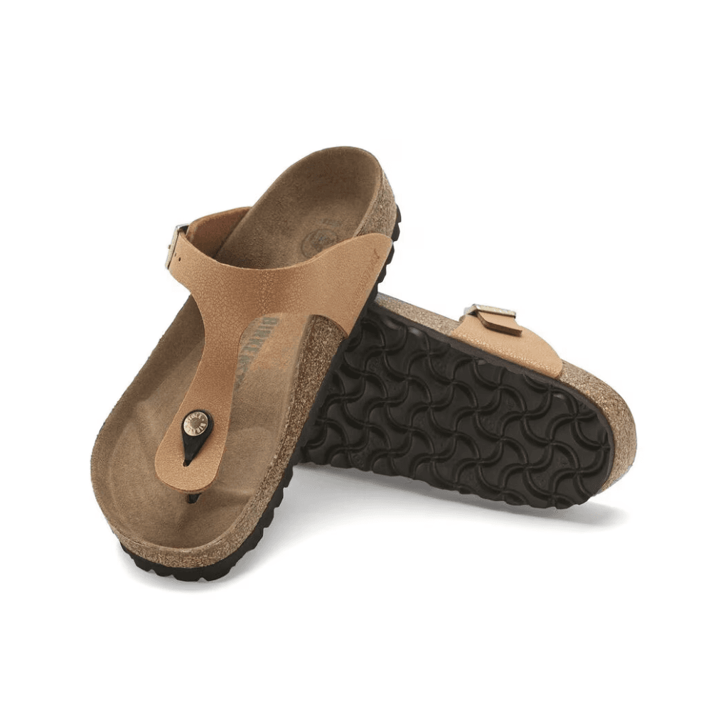 Birkenstock GizehI Vegan Birko- Flor Birkibuc Pecan Narrow
