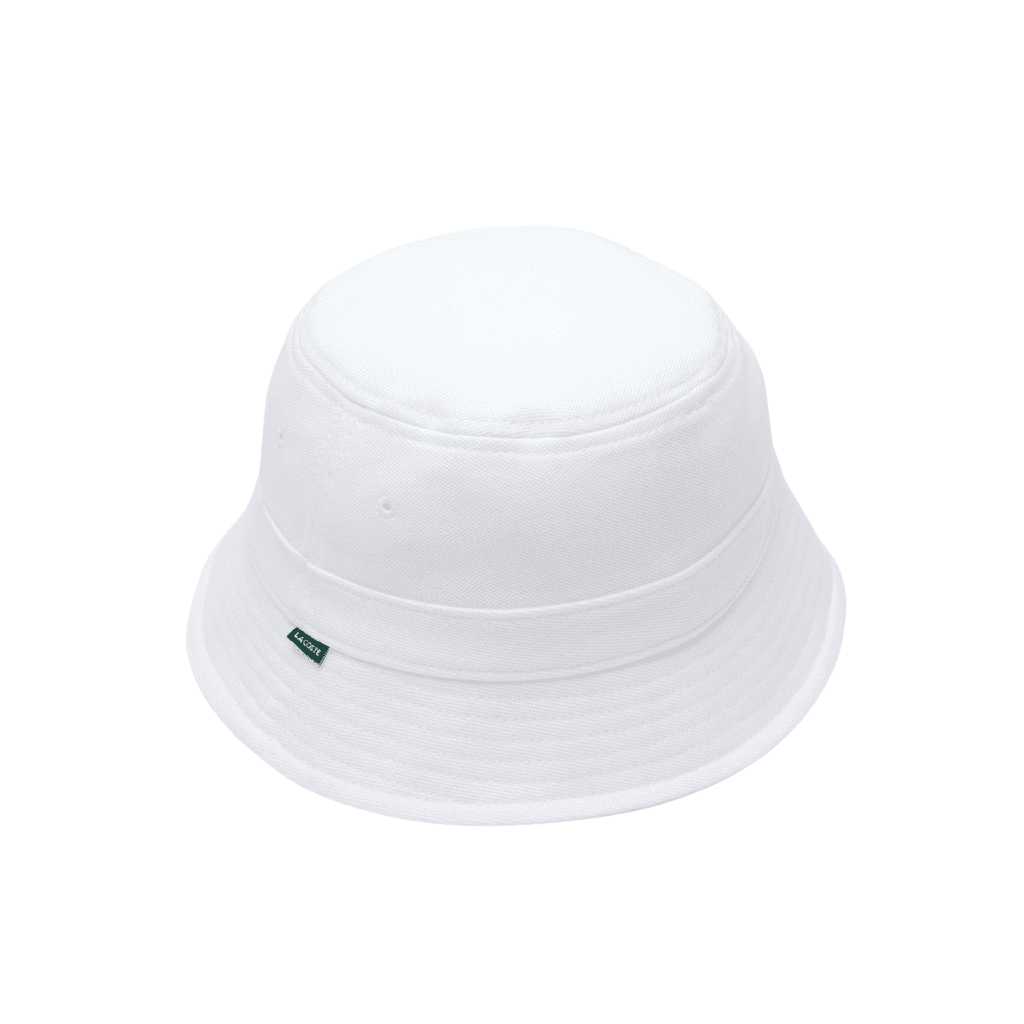 Lacoste Cotton Bucket Hat White