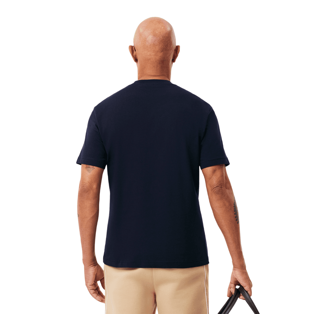Lacoste Midweight Jersey Pocket T-Shirt Navy Blue