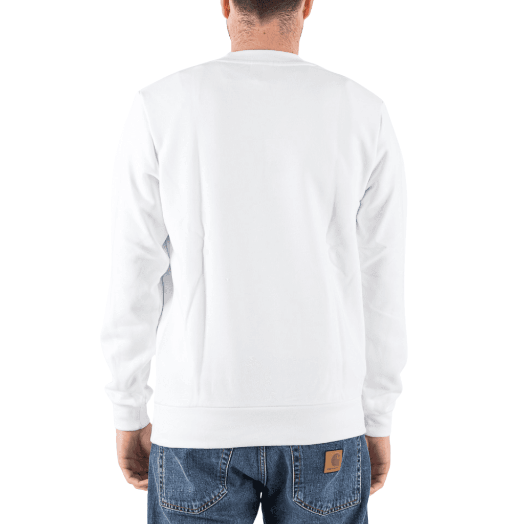 Lacoste Classic Fit Cotton Fleece Sweatshirt White