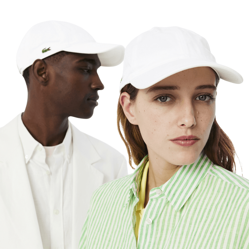 Lacoste Monochrome Cotton Hat White