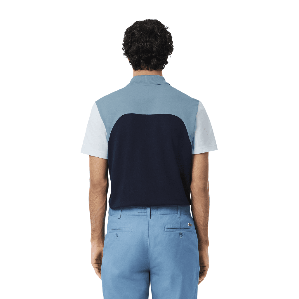 Lacoste L.12.12 Regular Fit Stretch Polo Shirt Navy Blue/Limestone-Rill