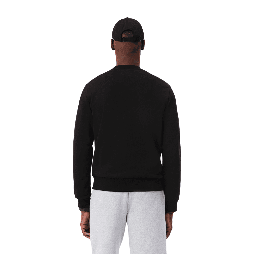 Lacoste Fleece Crew Neck Sweatshirt Black
