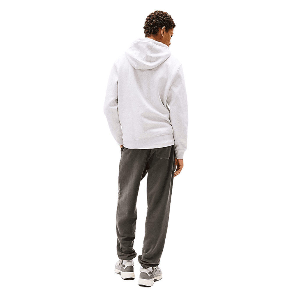 Tommy Jeans Regular S Flag Hoody Silver Grey Heather