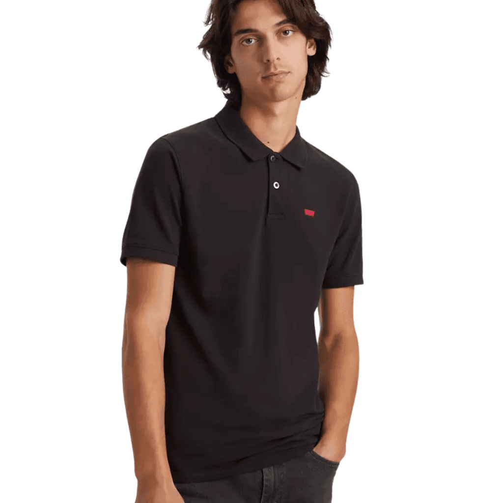 Levi's Slim Housemark Polo Mineral Black