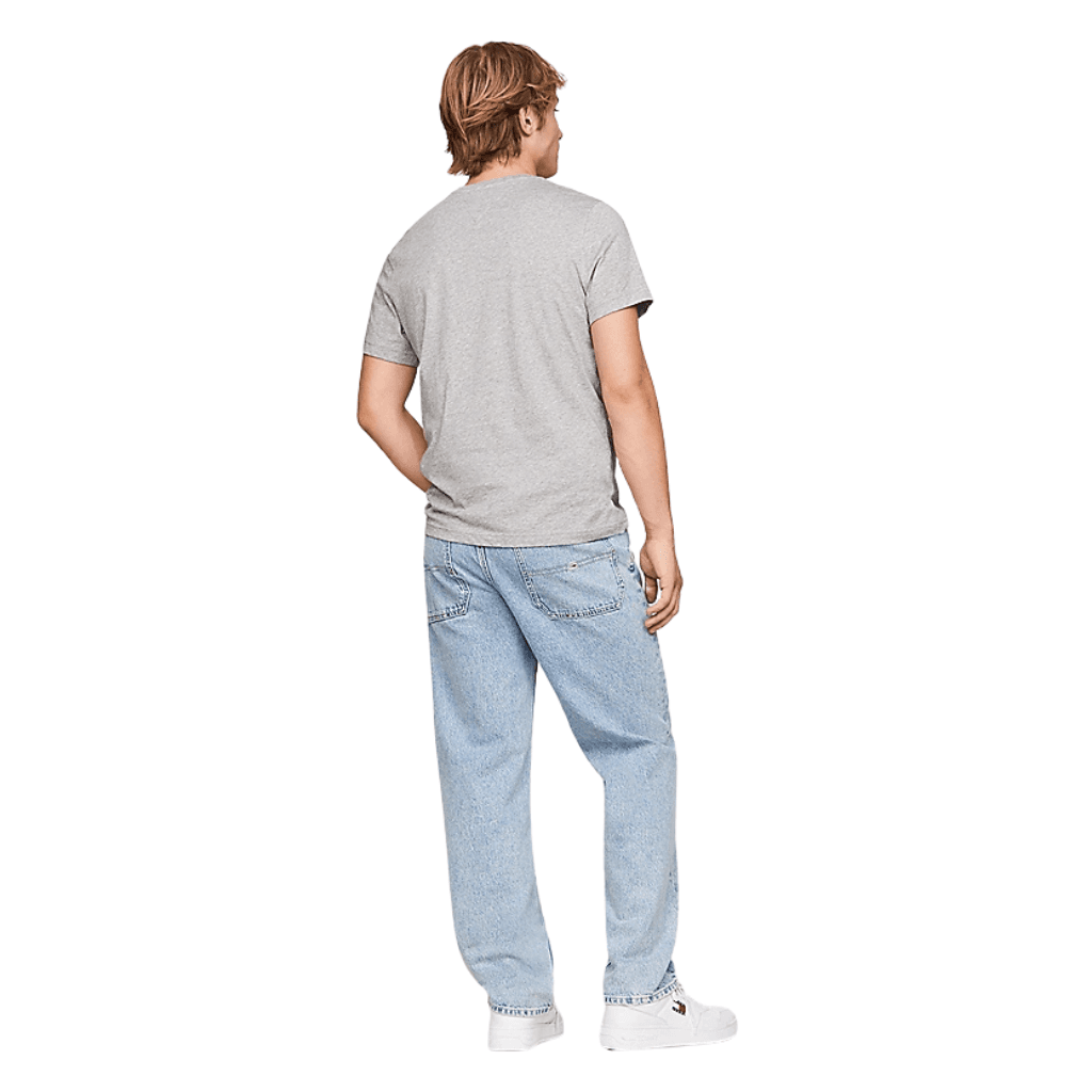 Tommy Jeans Slim Fit Jersey T-Shirt Light Grey Heather