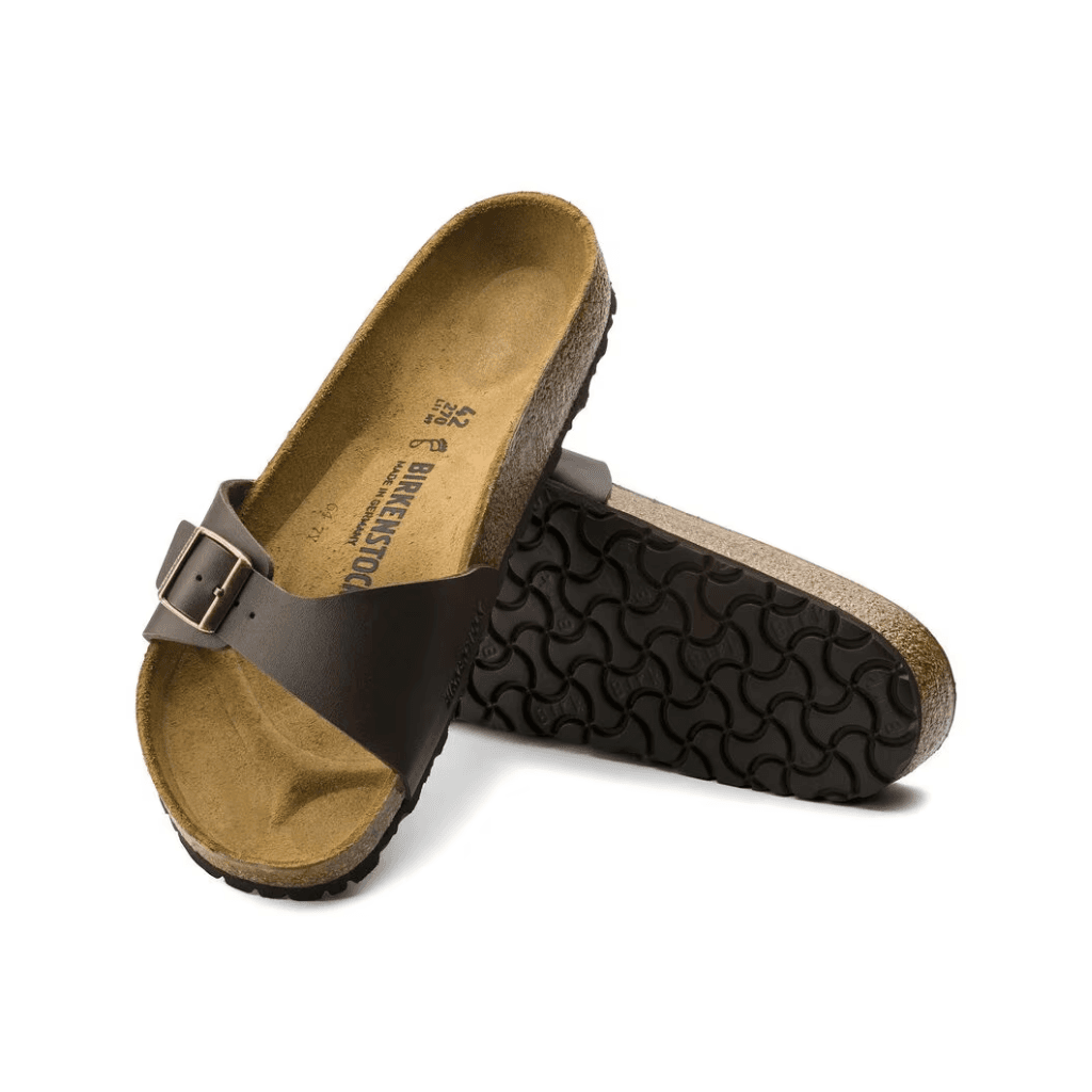 Birkenstock Madrid Birko- Flor Dark Brown Narrow