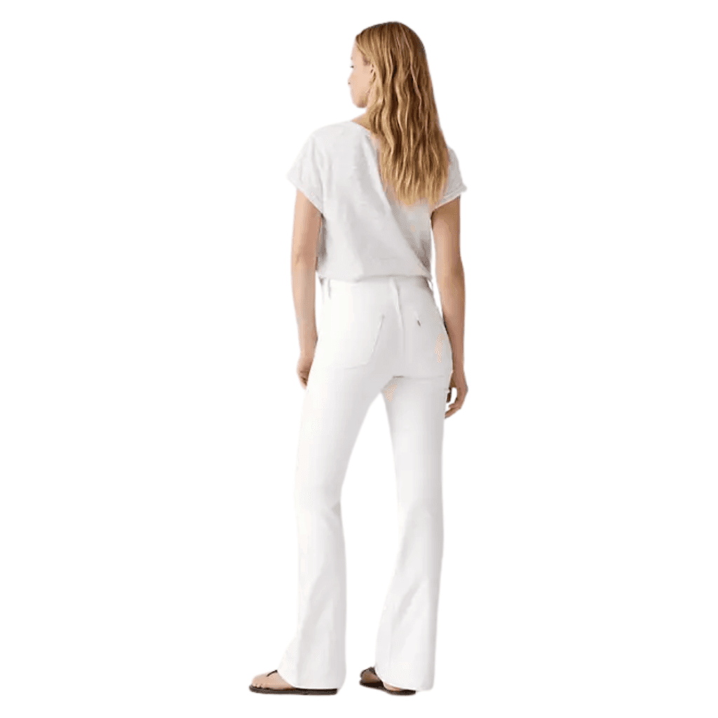 Levi's 726 Hr Flare Jeans Soft Clean White