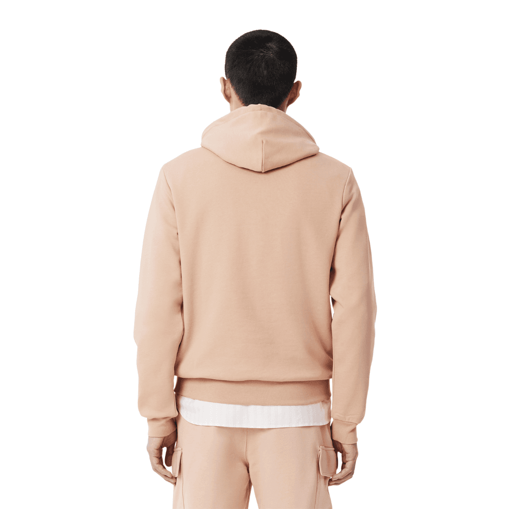 Lacoste Classic Fit Fleece Hoodie Latte
