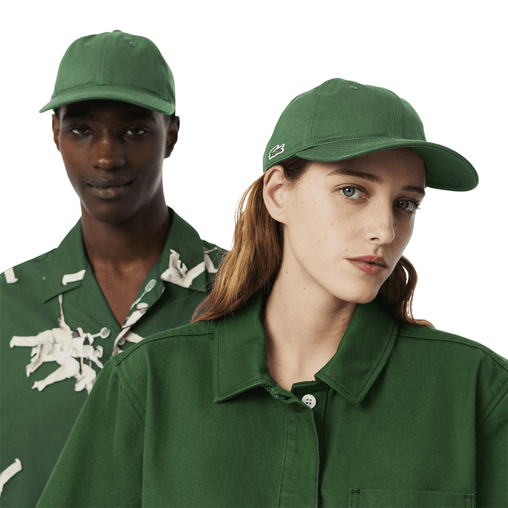 Lacoste Monochrome Cotton Hat Green