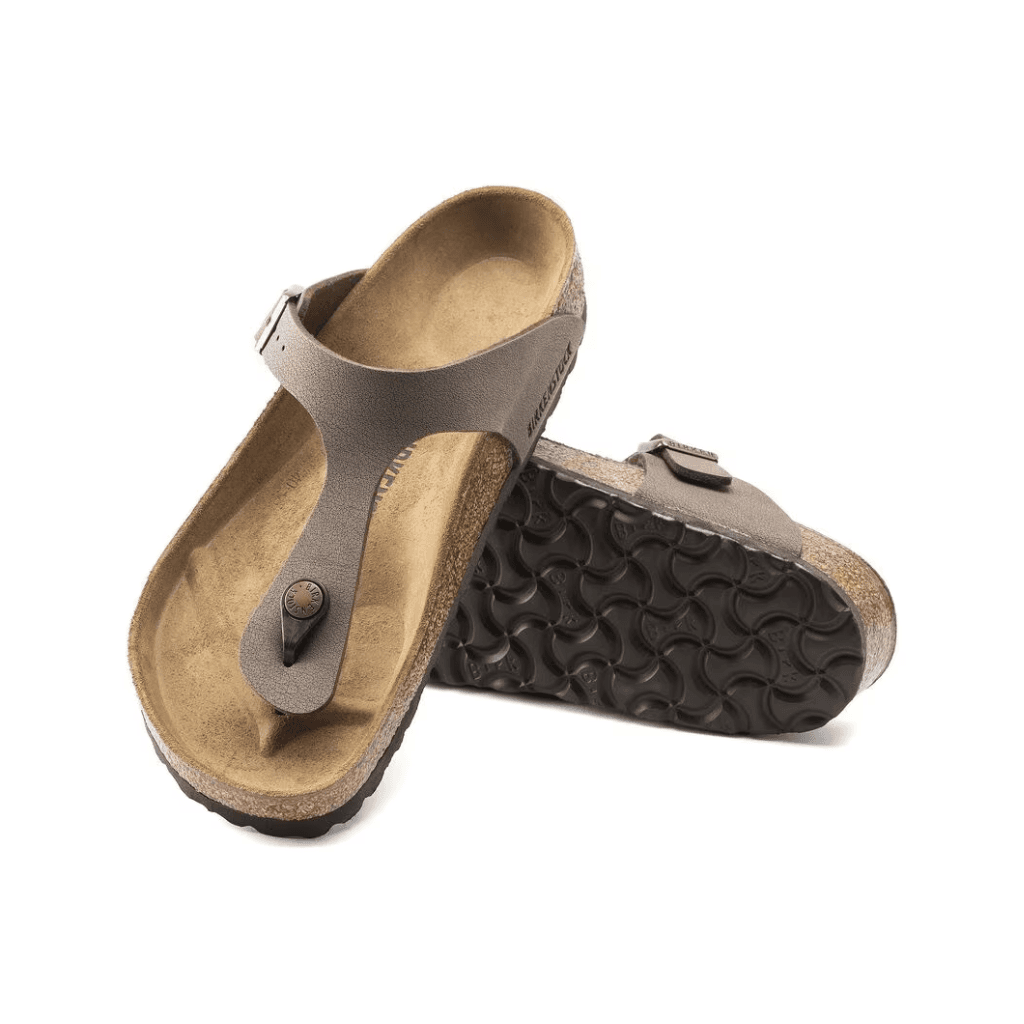 Birkenstock Gizeh Birko- Flor Birkibuc Mocca Narrow