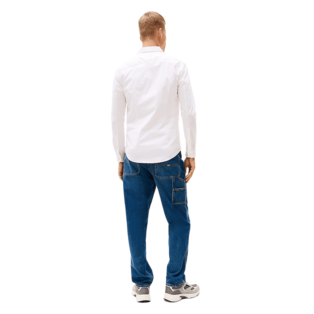 Tommy Jeans Original Stretch Slim Fit Shirt Classic White