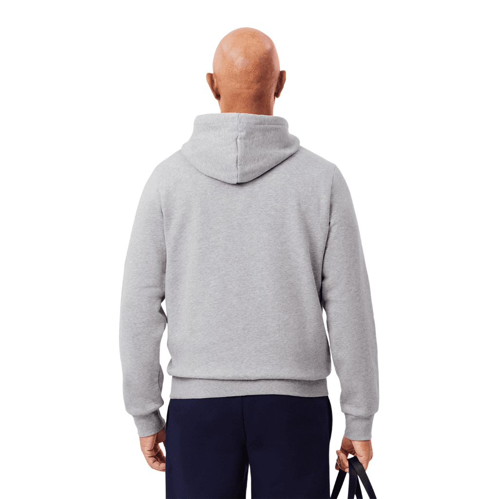 Lacoste Hooded Sweatshirt Silver Chine