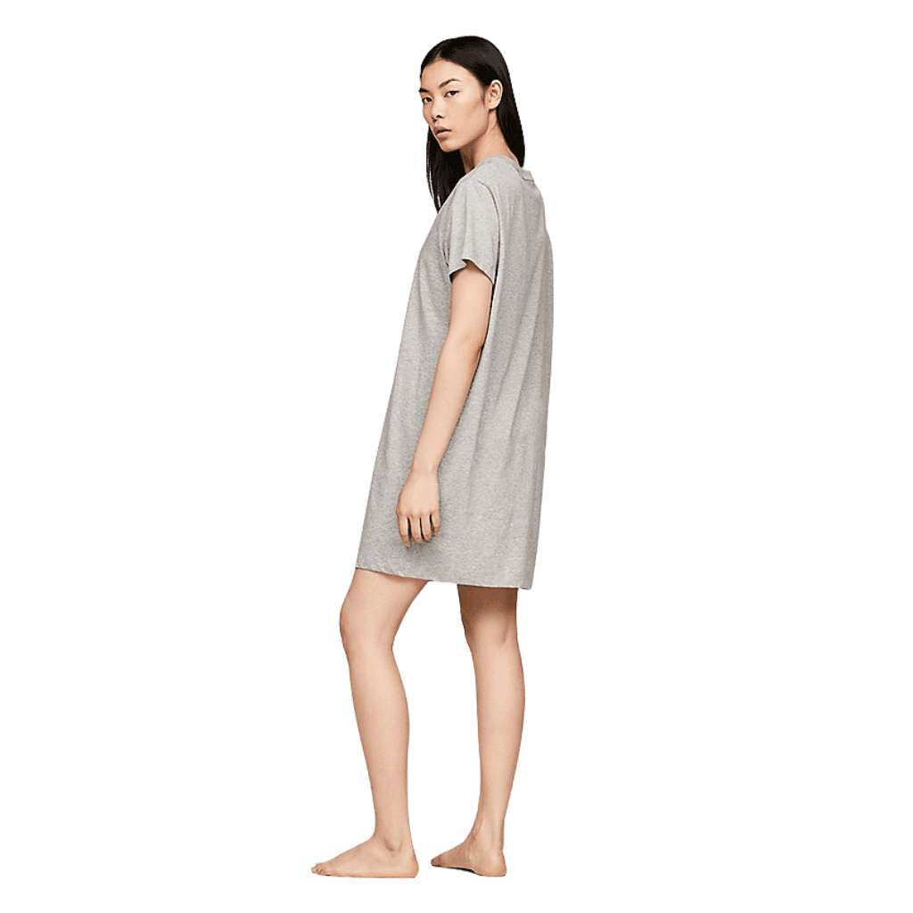 Tommy Hilfiger Short Sleeve T-Shirt Dress Light Grey Heather
