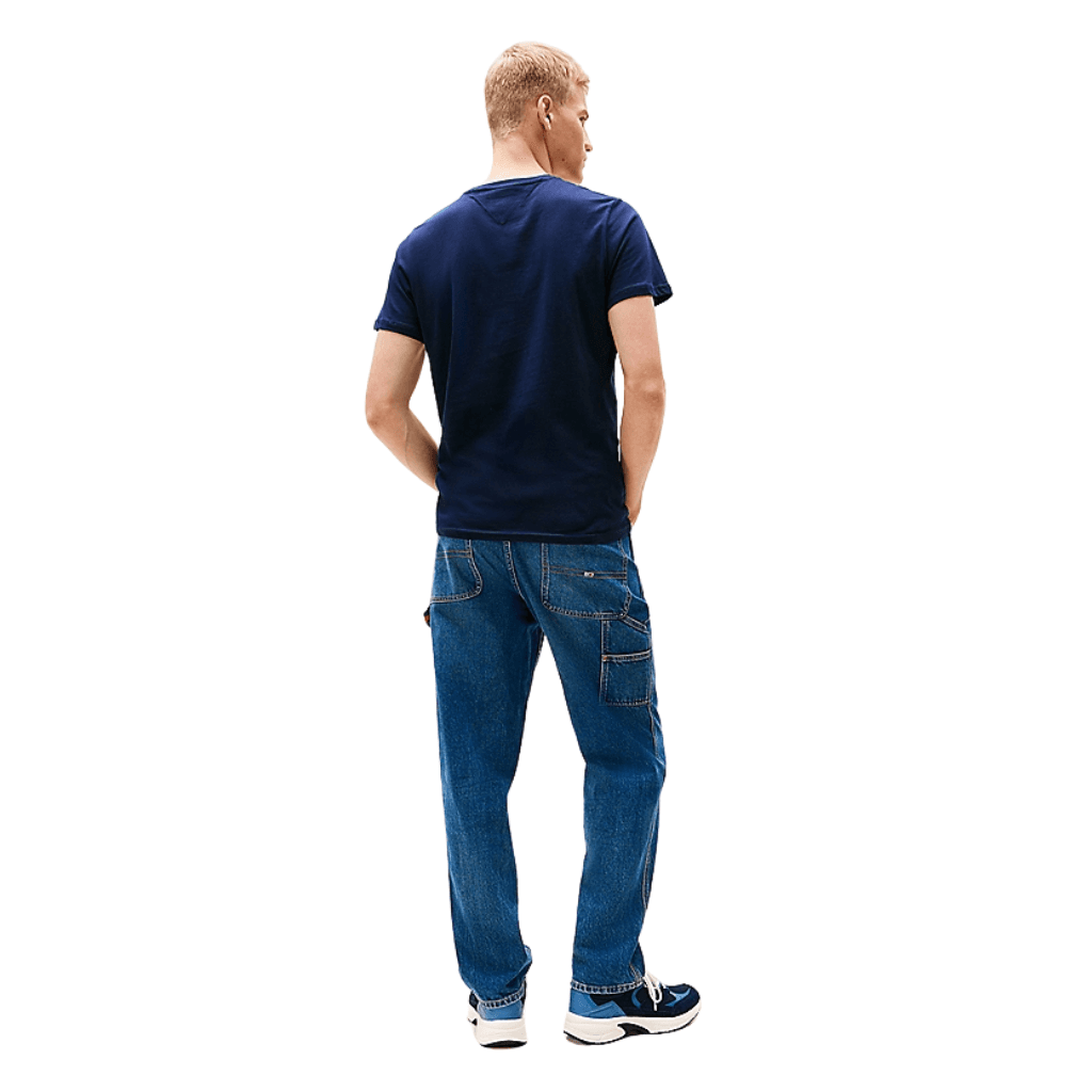 Tommy Jeans Slim Essential Flag T-Shirt Dark Night Navy