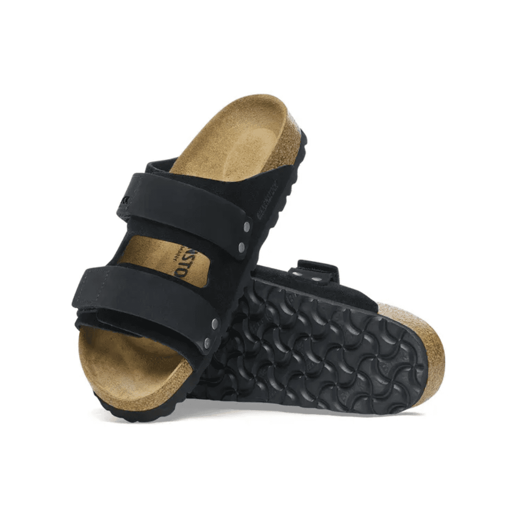 Birkenstock Uji Nubuck Leather/Suede Black Regular