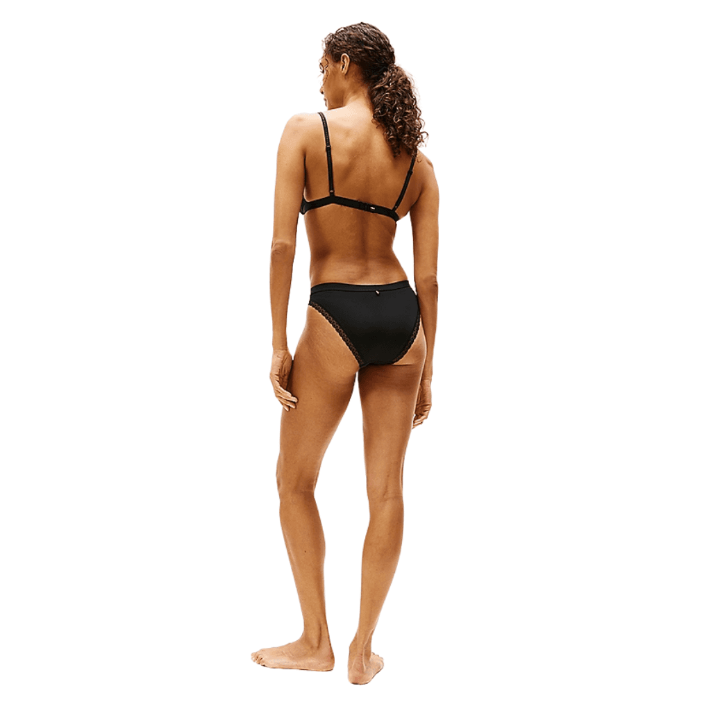 Tommy Hilfiger Logo Lace Bikini Briefs Black