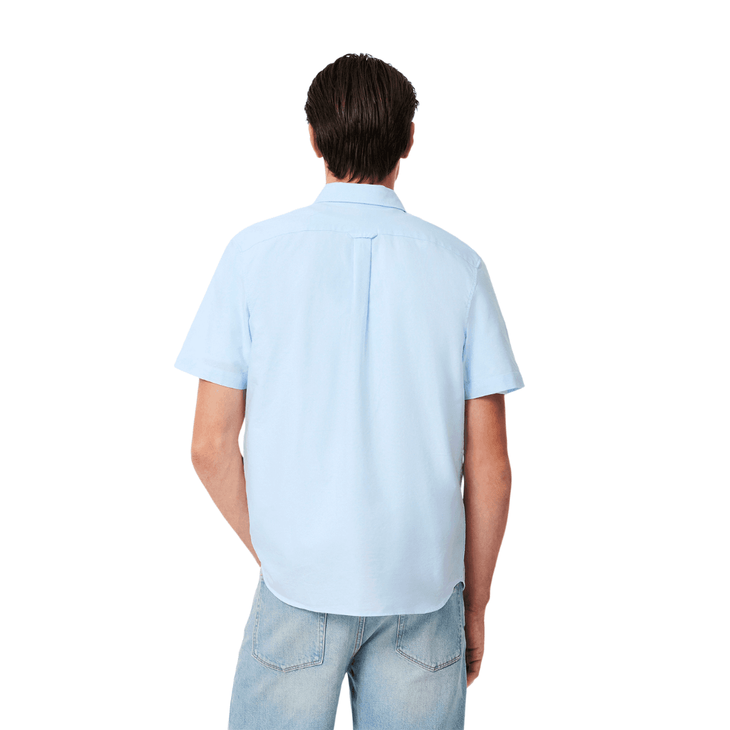Lacoste Regular Fit Short Sleeve Oxford Shirt White/Overview