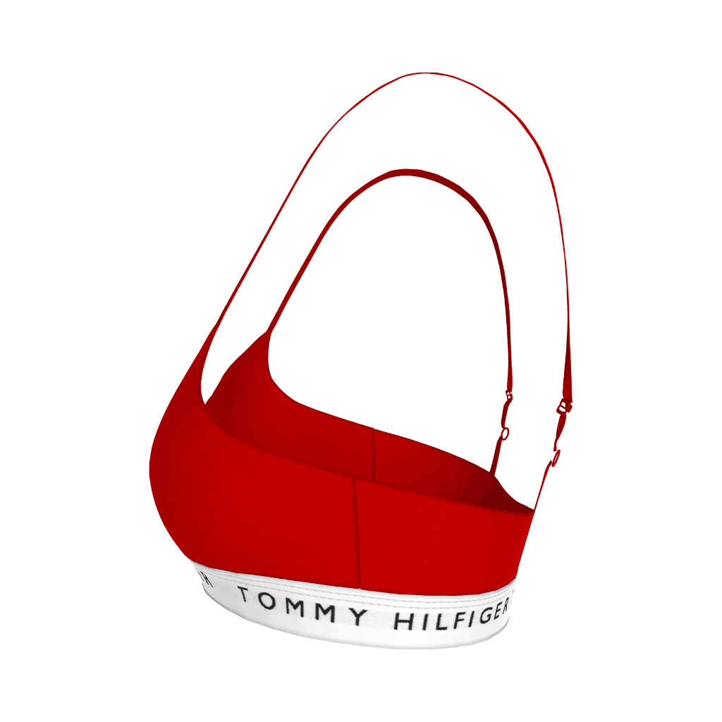 Tommy Hilfiger Logo Bralette Lift Primary Red