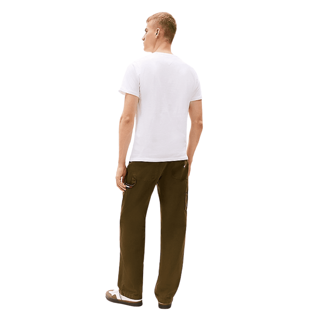 Tommy Jeans Slim Essential Flag T-Shirt White
