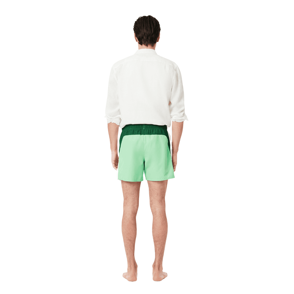 Lacoste Monochrome Swim Shorts White/Green