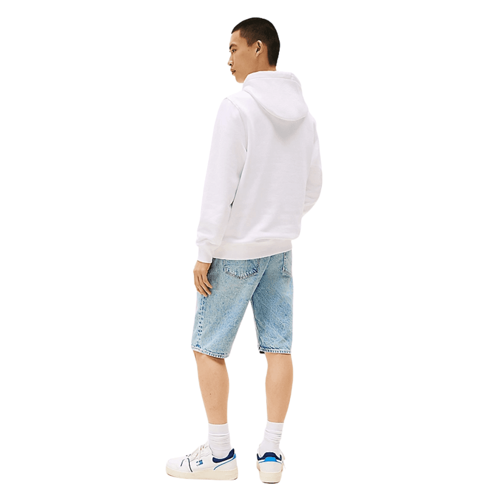 Tommy Jeans Essential Flag Logo Hoody White