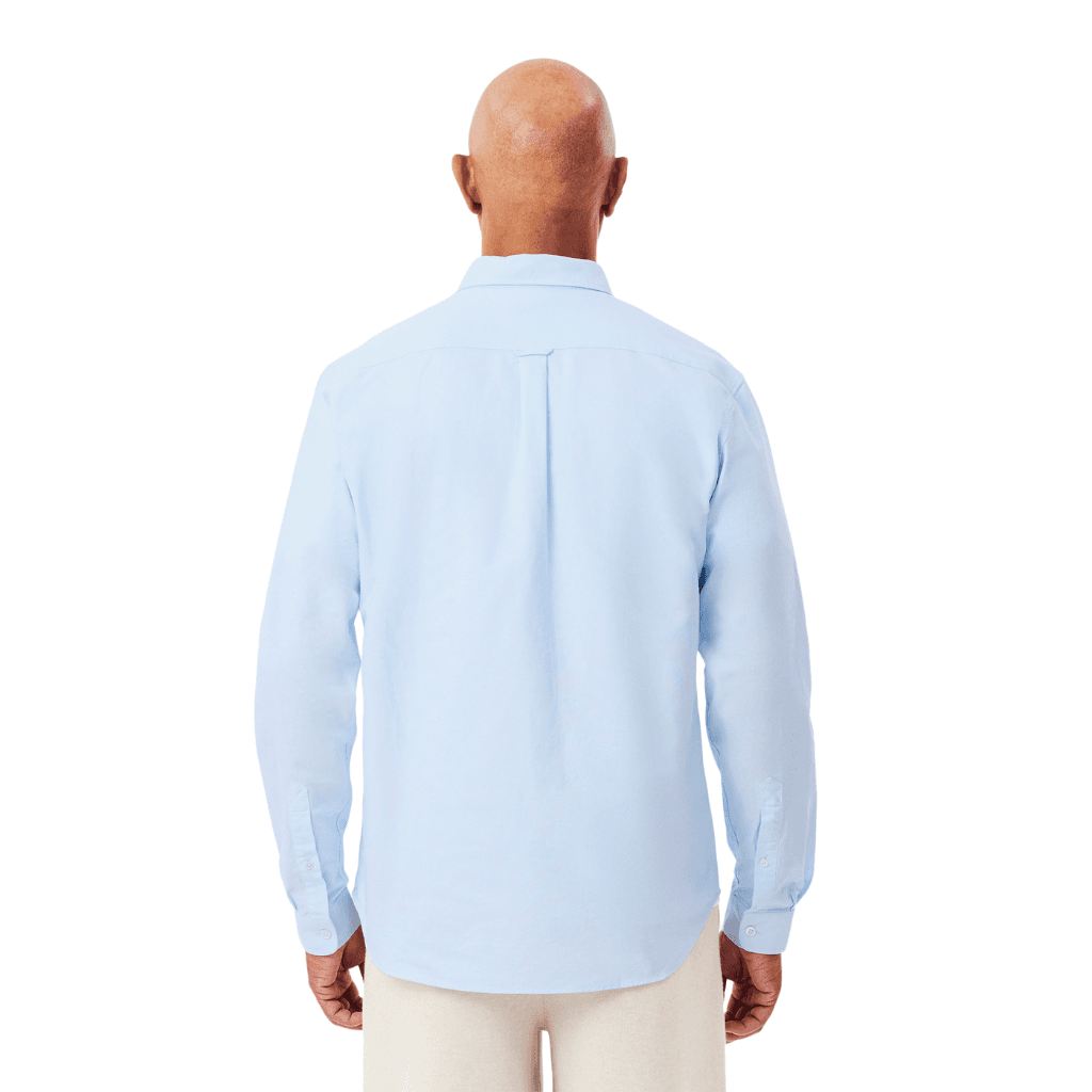 Lacoste Regular Fit Cotton Oxford Shirt White/Overview