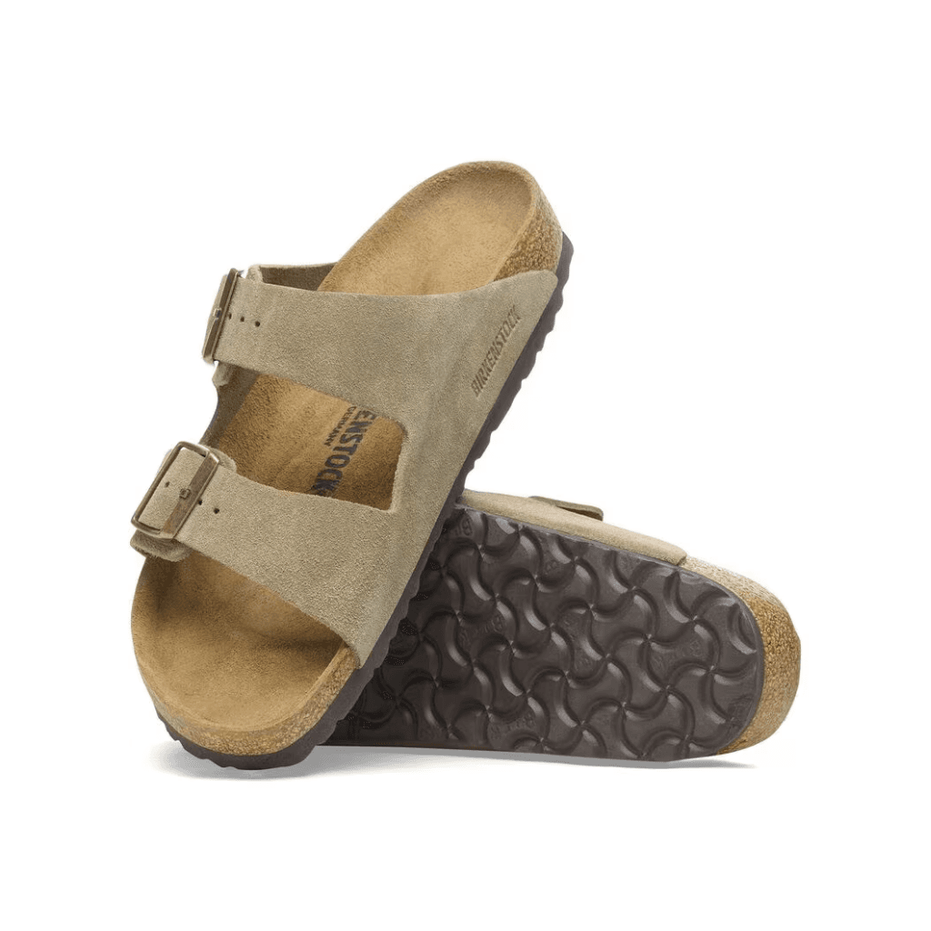 Birkenstock Arizona Suede Leather Taupe Narrow