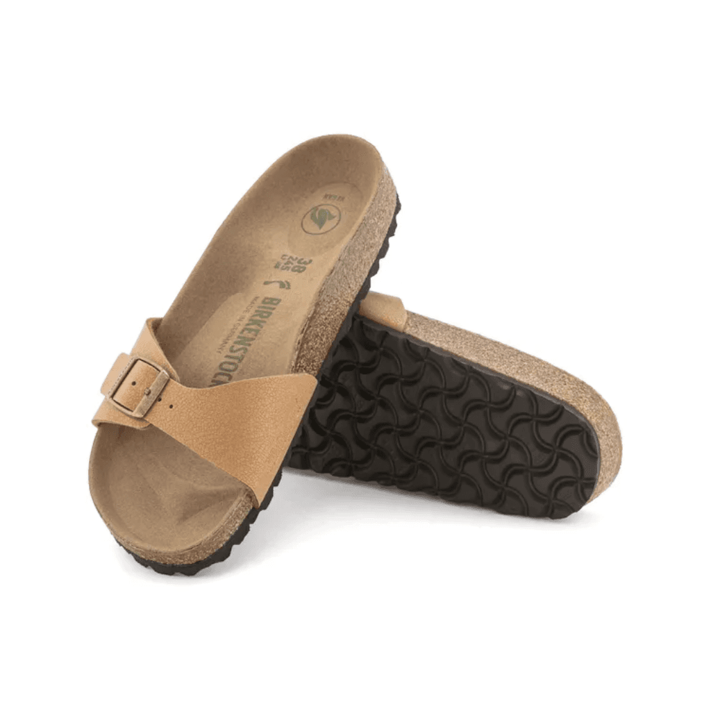 Birkenstock Madrid Vegan Birko-Flor Birkibuc Pecan Narrow
