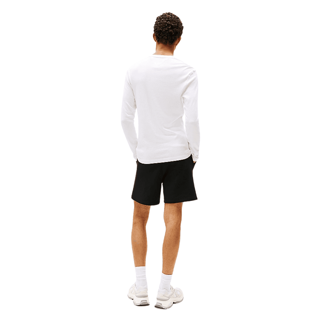 Tommy Jeans Original Rib Long Sleeve T-Shirt Classic White