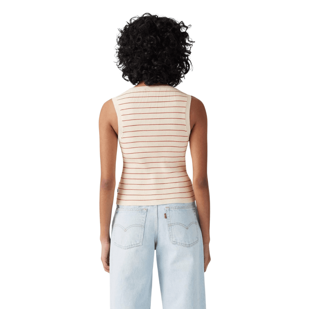 Levi's Tulip Tank Egret / High Risk Red