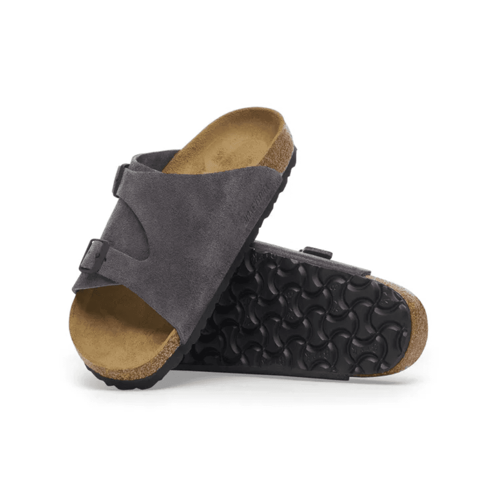 Birkenstock Zurich Suede Leather Velvet Grey Regular