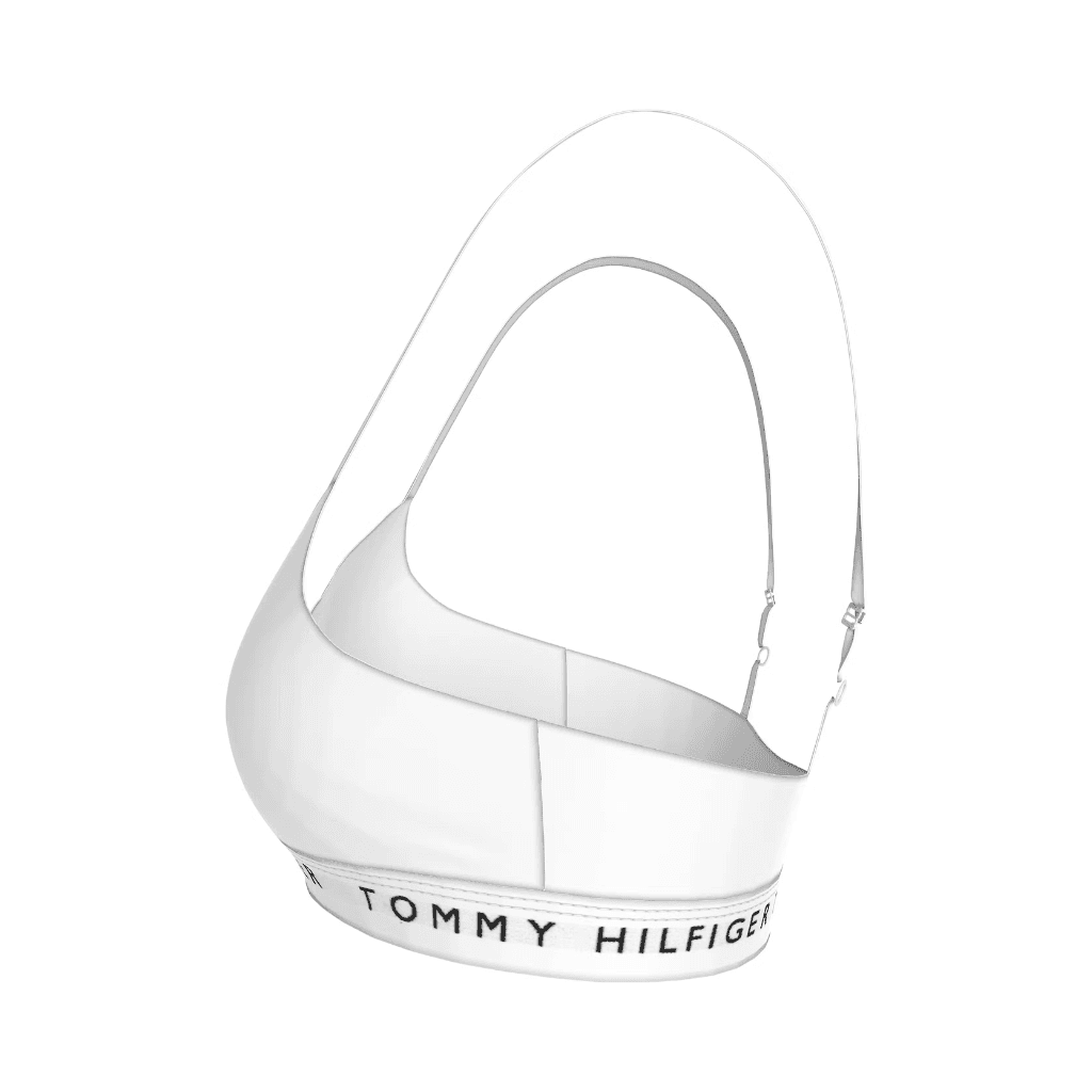 Tommy Hilfiger Logo Bralette Lift White