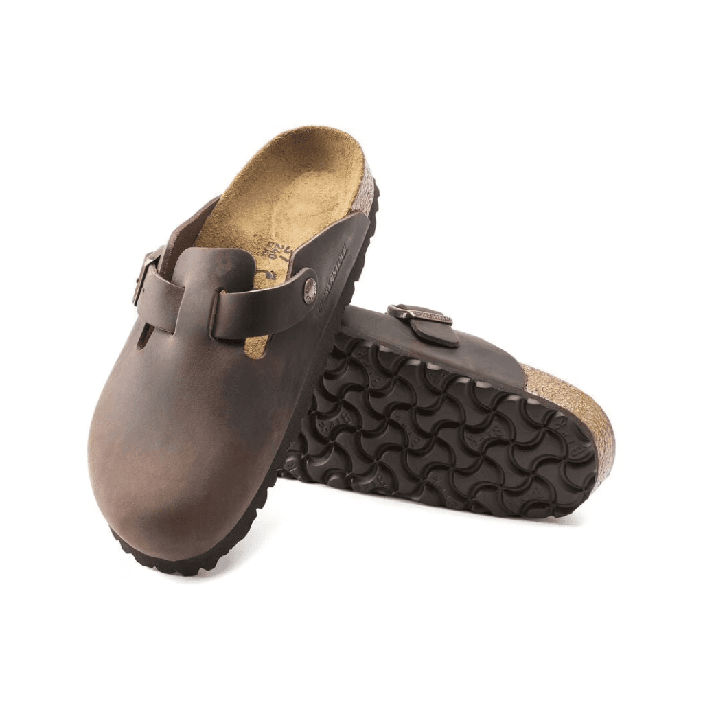 Birkenstock Boston Natural Leather Oiled Habana Regular