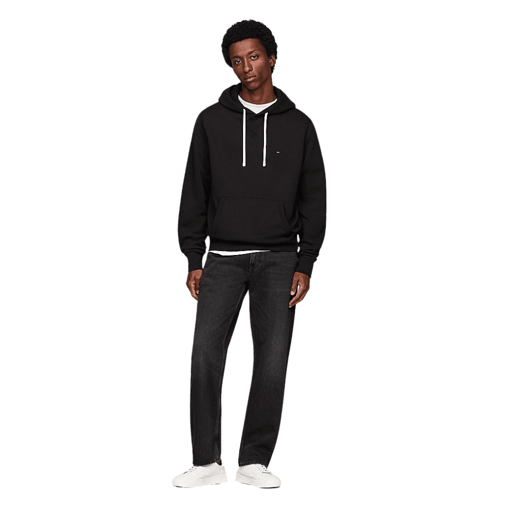 Tommy Hilfiger Fleece Drawstring Hoody Black