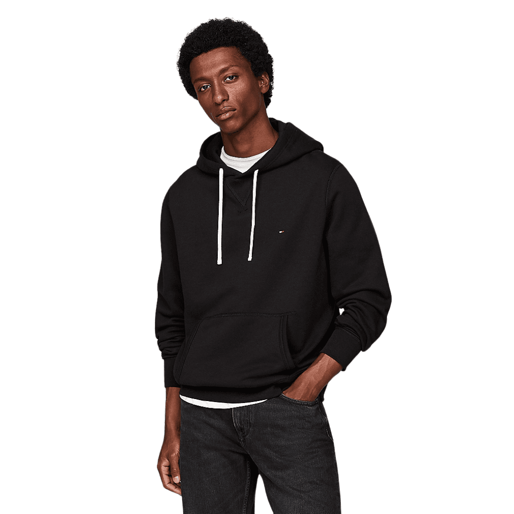 Tommy Hilfiger Fleece Drawstring Hoody Black
