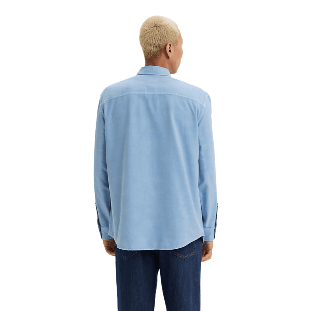 Levi's Authentic Button Down Shirt Allure Garment Dye Blue